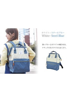 Anello Backpack Rucksack - Steel Blue x White [2016秋季新款]